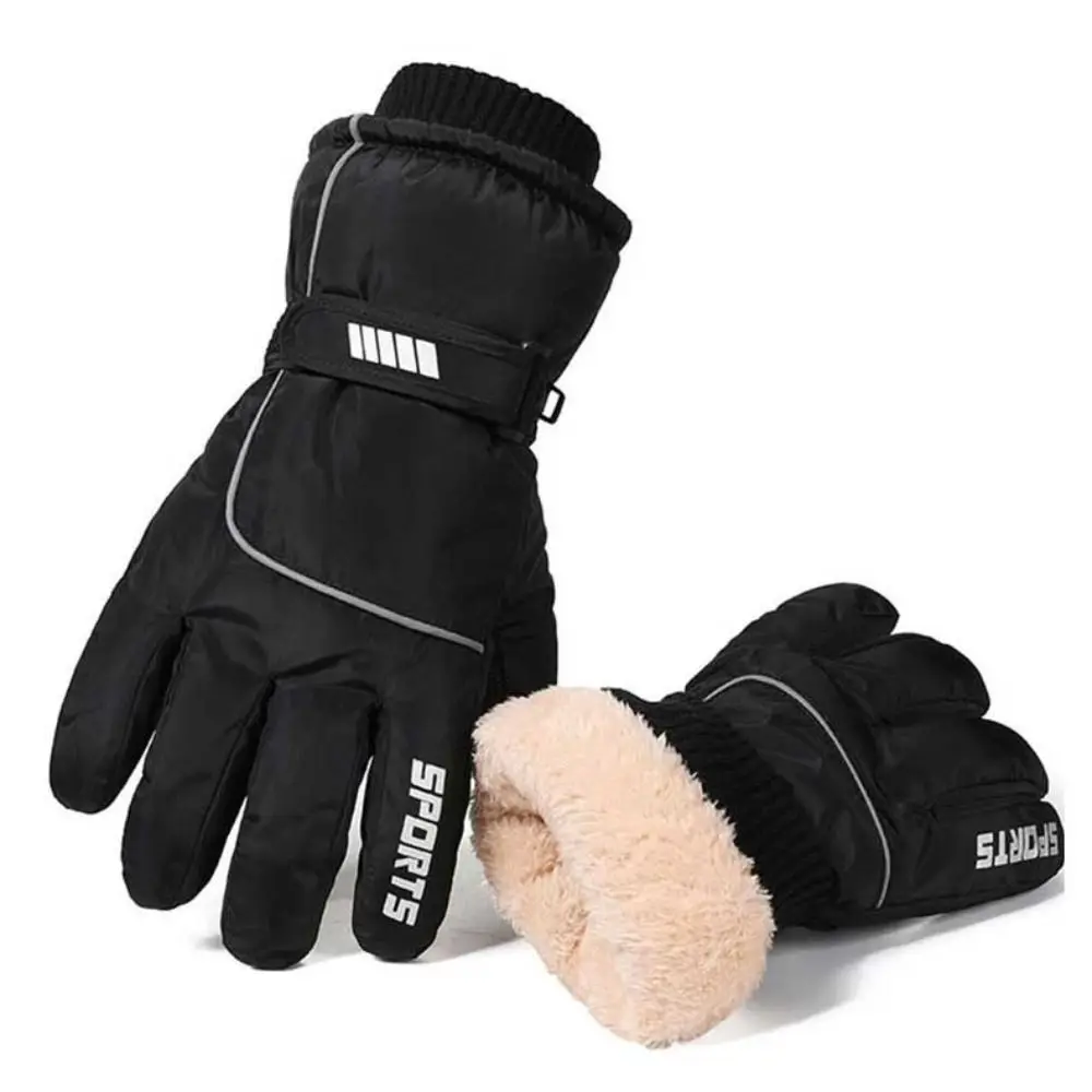 Nouveau Oxford hiver gants chauds écran tactile Pu gants de Ski en plein air imperméable coupe-vent Plus velours épais gants femmes