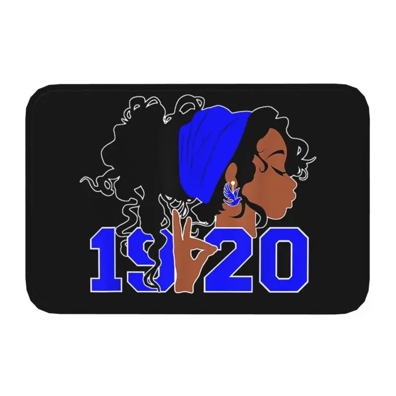 Zeta Phi Beta Front Door Mat Anti-Slip Indoor Absorbent Doormat Floor Bath Entrance Rug Carpet