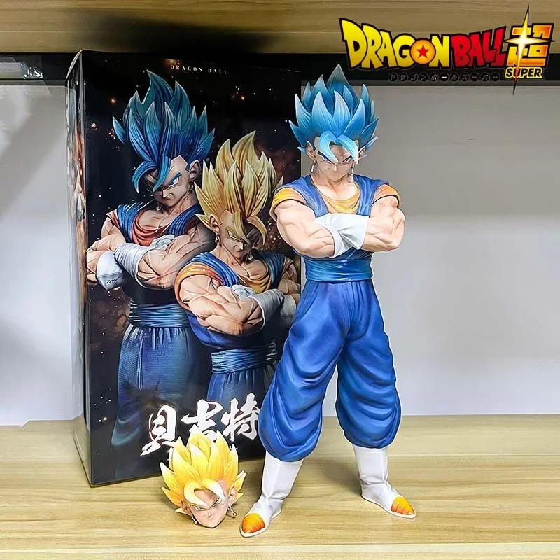 30CM Dragon Ball Z Figures Vegeta Action Figure Figurine with Two Heads Manga Figurine Anime Gk Statue Models Decor Toys Gift