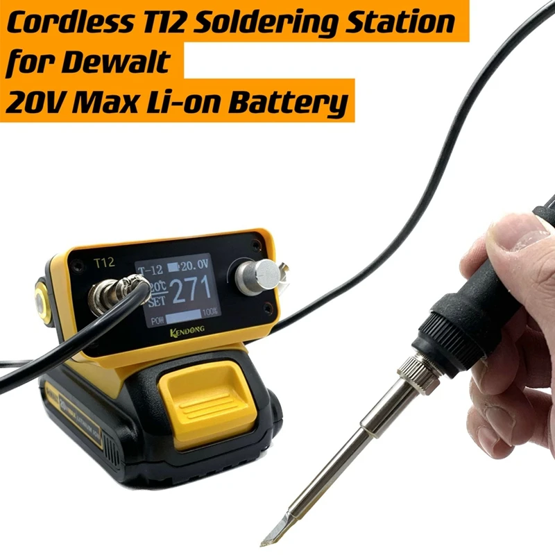 Cordless Soldering Iron Station For Dewalt 20V Max Li-Ion Battery DIY Electric Soldering Station For Repair Wire Welding