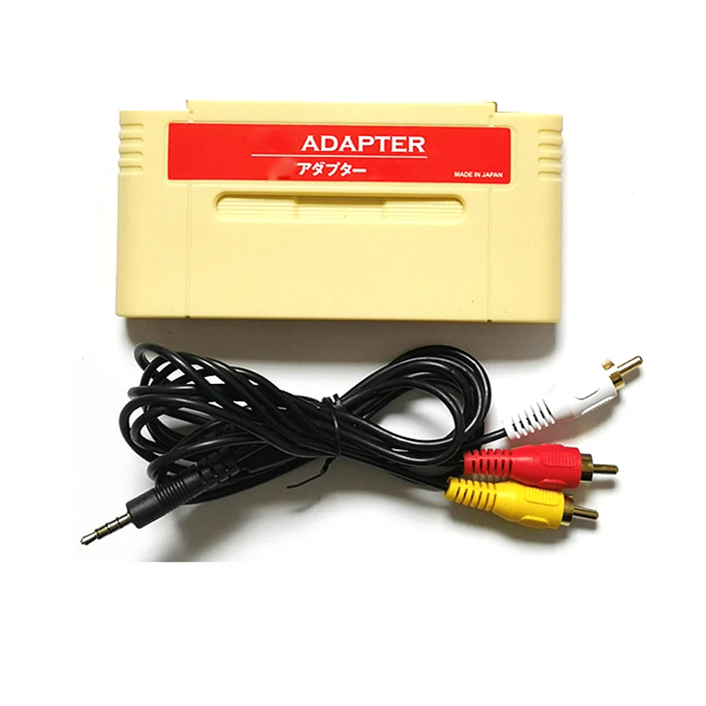 

Adapter convertor for F C Game card to For S N E S /S F C game card adapter with AV cables