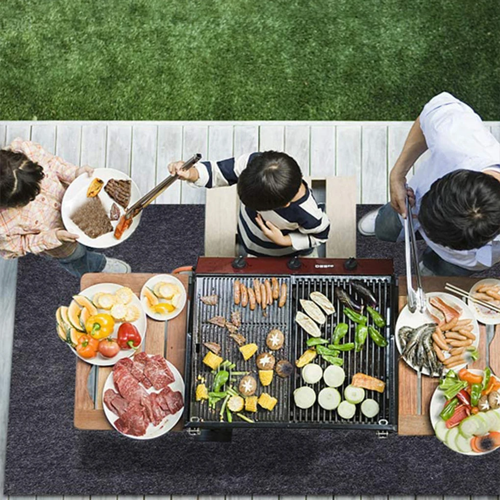 Portable Under Grill Mat Grill Mat for Deck Under Grill Floor Mats to Protect Deck BBQ Mat for Under BBQ, Absorbent Oil Pad