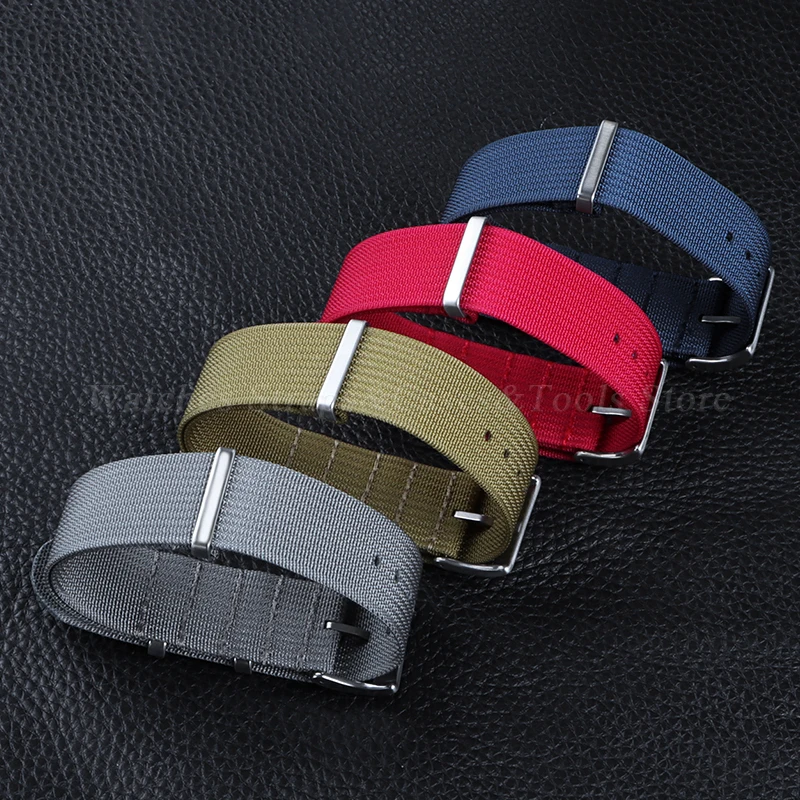 High Quality Nylon Watchband for Omega 18mm 20mm 22mm Strap for Samsung Galaxy Watch 4/5/6 Belt for Military Army Sport Bracelet