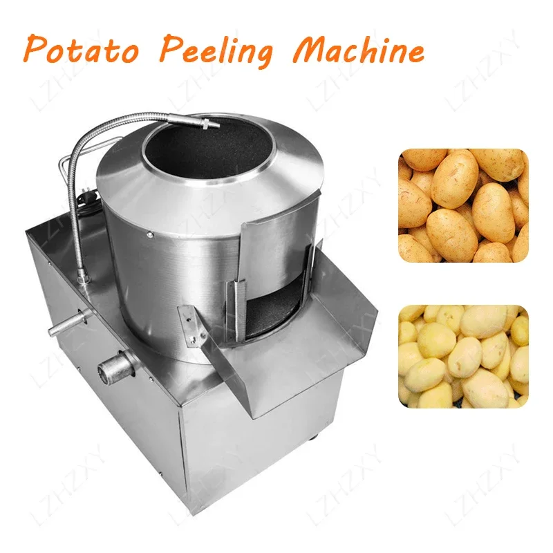 Commercial Potato Peeling Machine 150-220 kg/h Popular Sweet Potato Peeler Potato Cleaning Machine 1500W