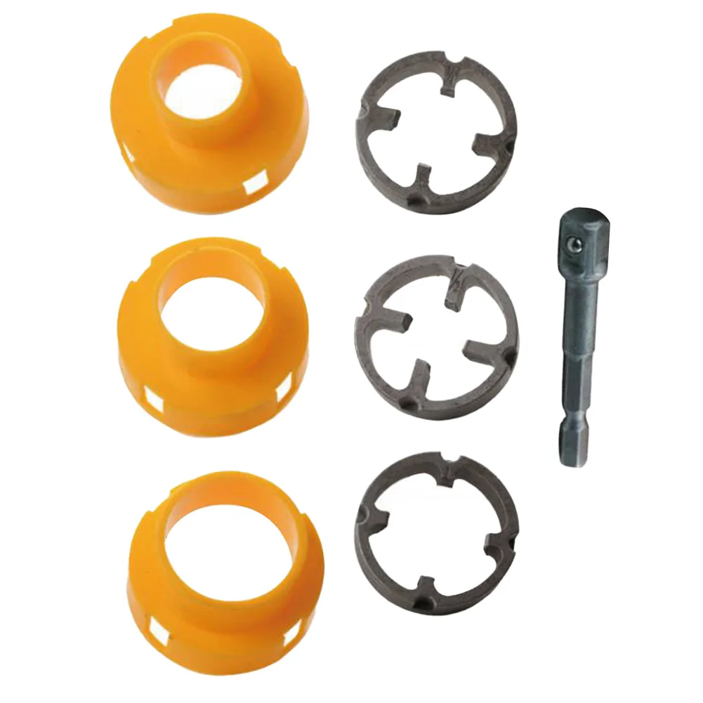 1 Set PVC-Rohreinfädler-Set mit / 2 Zoll 3/4 Zoll Matrizen Rohreinfädler Rohr runde Matrize für PVC-Kunststoffrohre