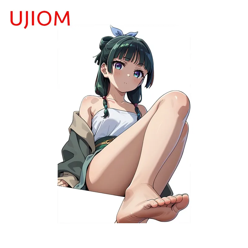 UJIOM Alluring Sitting Posture Maomao Wall Sticker Artistic Trendy Enchanting Decal Wallpapers Suitable For Smooth Surfaces