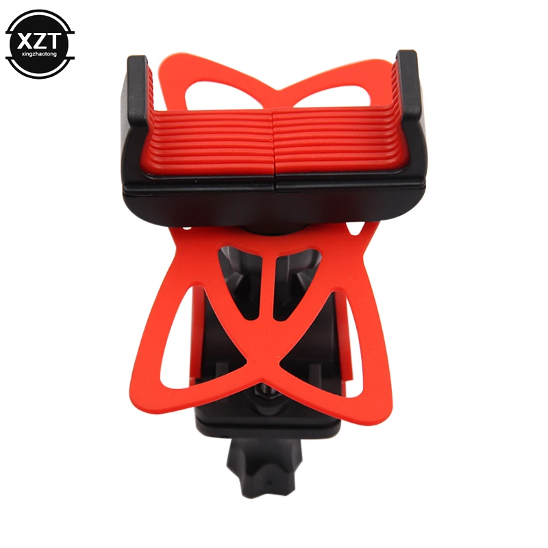 Universal Bicycle Mobile Phone Bracket Anti-skid Motorcycle Handle Mounting Bracket Silicone Strap Navigation Holder Bike Stand