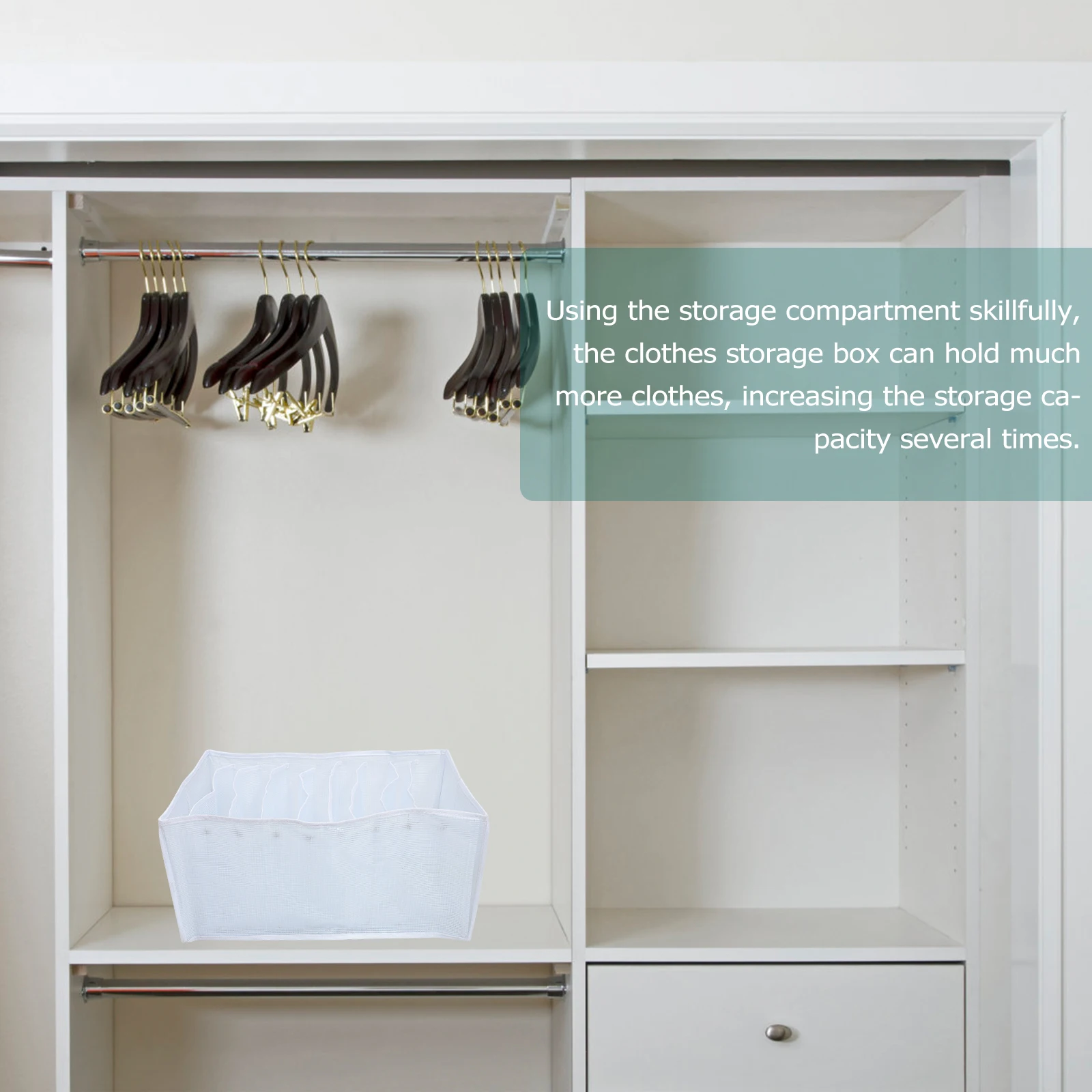 

Foldable Clothing Storage Box Large Capacity Cloth Organizer Honeycomb Board Clothes Drawer Separators Sturdy Foldable Box For