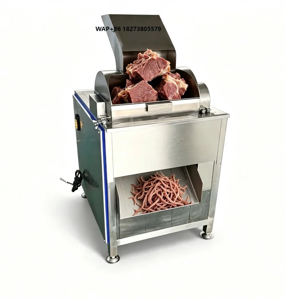 High Efficient Cooked Meat Shredder Machine for Chicken Breast  Beef and Squid Shredding Squid Strip shredder Meat Floss Machine