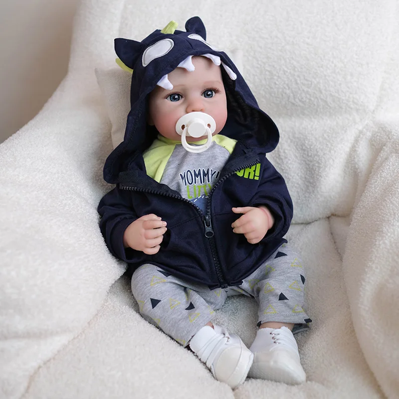 48CM完成人形リボーンドール ルル フルビニールボディ 3Dスキン 手描き多層構造 ジェネシス製