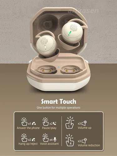 Imagen 2 del producto Auriculares inalámbricos para dormir invisibles pequeños Bluetooth Eraphones Mini cómodo bloqueo de ruido para dormir lateral trabajo en casa