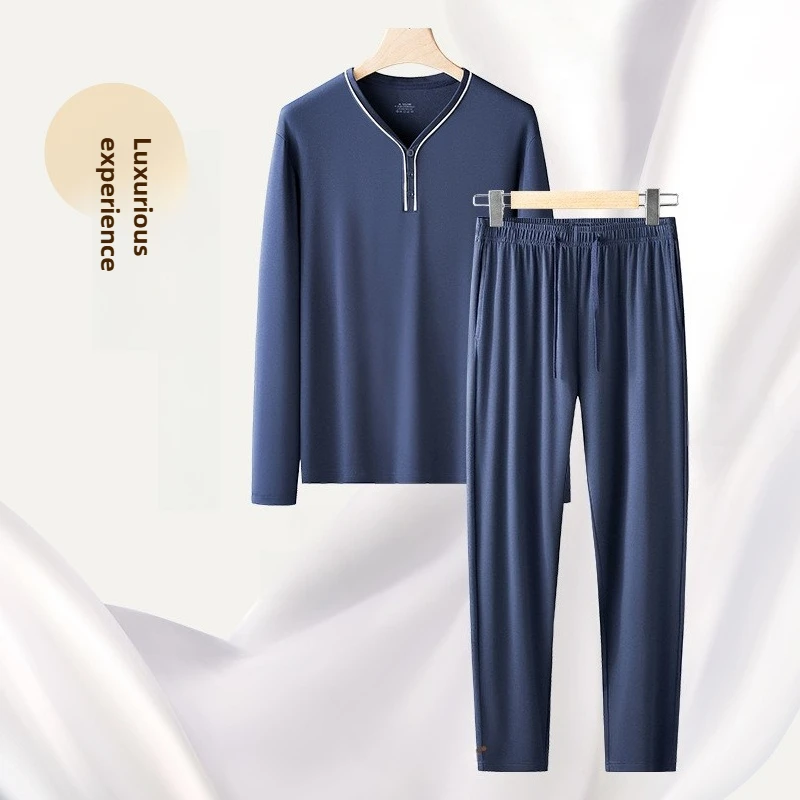 

Мужские пижамные комплекты из модала австрийского языка, роскошная одежда для сна, удобная уличная одежда для дома