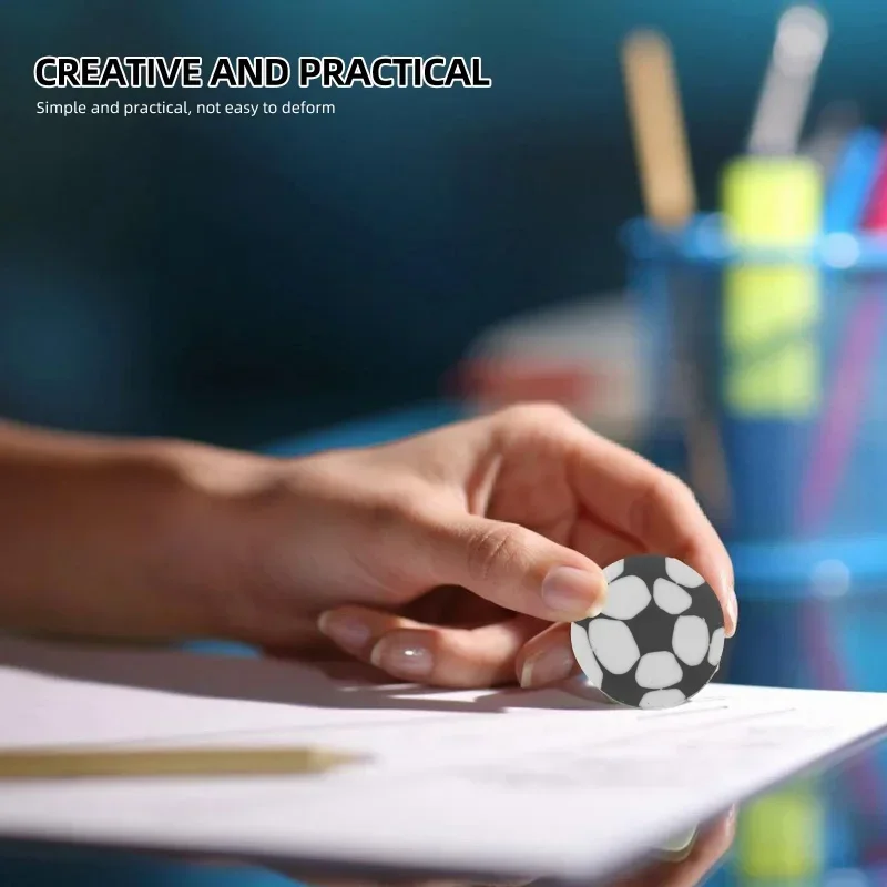 10 Pcs Football Eraser Erasers Small Compact Party Favors Supplies Modeling Multi-function Pencil Accessories Cute Soccer