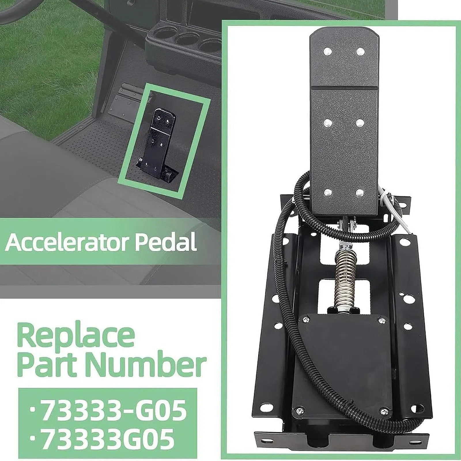 

Golf Cart Accelerator Pedal Box Enhanced Performance Professional Foot Accelerator Electric Golf Cart Accessories Foot Pedal
