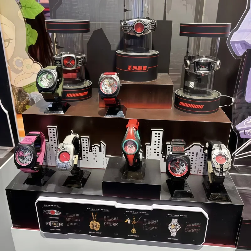 Boxfun Kamen Rider Wrist Watch Blind Box Trendy Collectible Anime Merch Desktop Decor Gift For Anime Fans