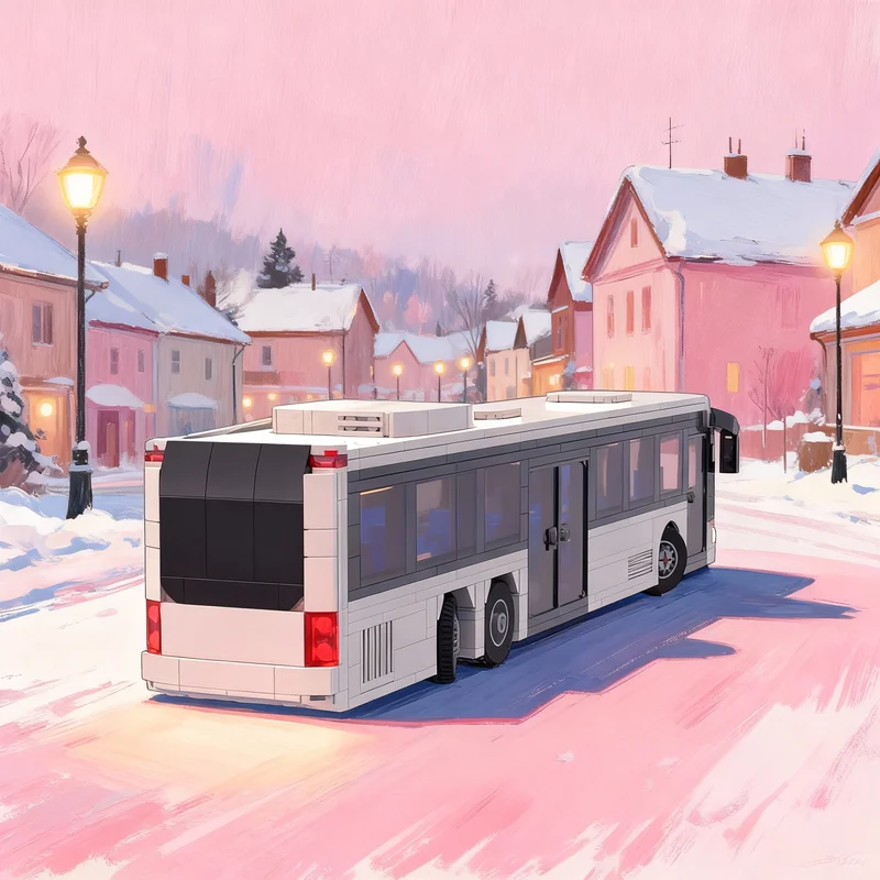 

706pcs MOC Mercedesesed Benz Citaro L W O Paintjob City Traffic Model Building Blocks Architecture Christmas Gifts Toy Education