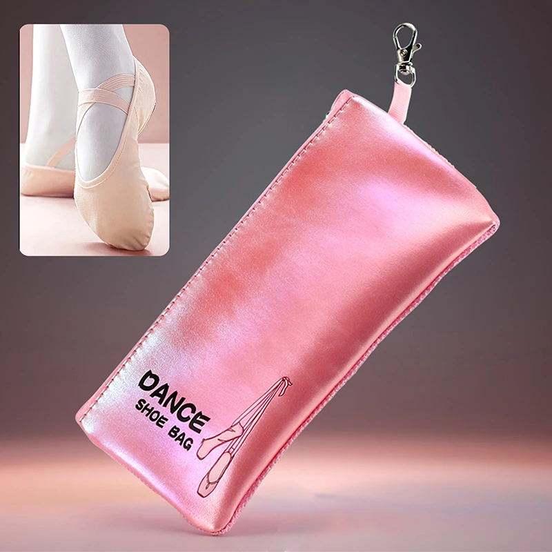 女の子のための通気性メッシュバレエシューズ収納ポーチ、ジッパー式バレエダンスオーガナイザーバッグ、靴ポーチ