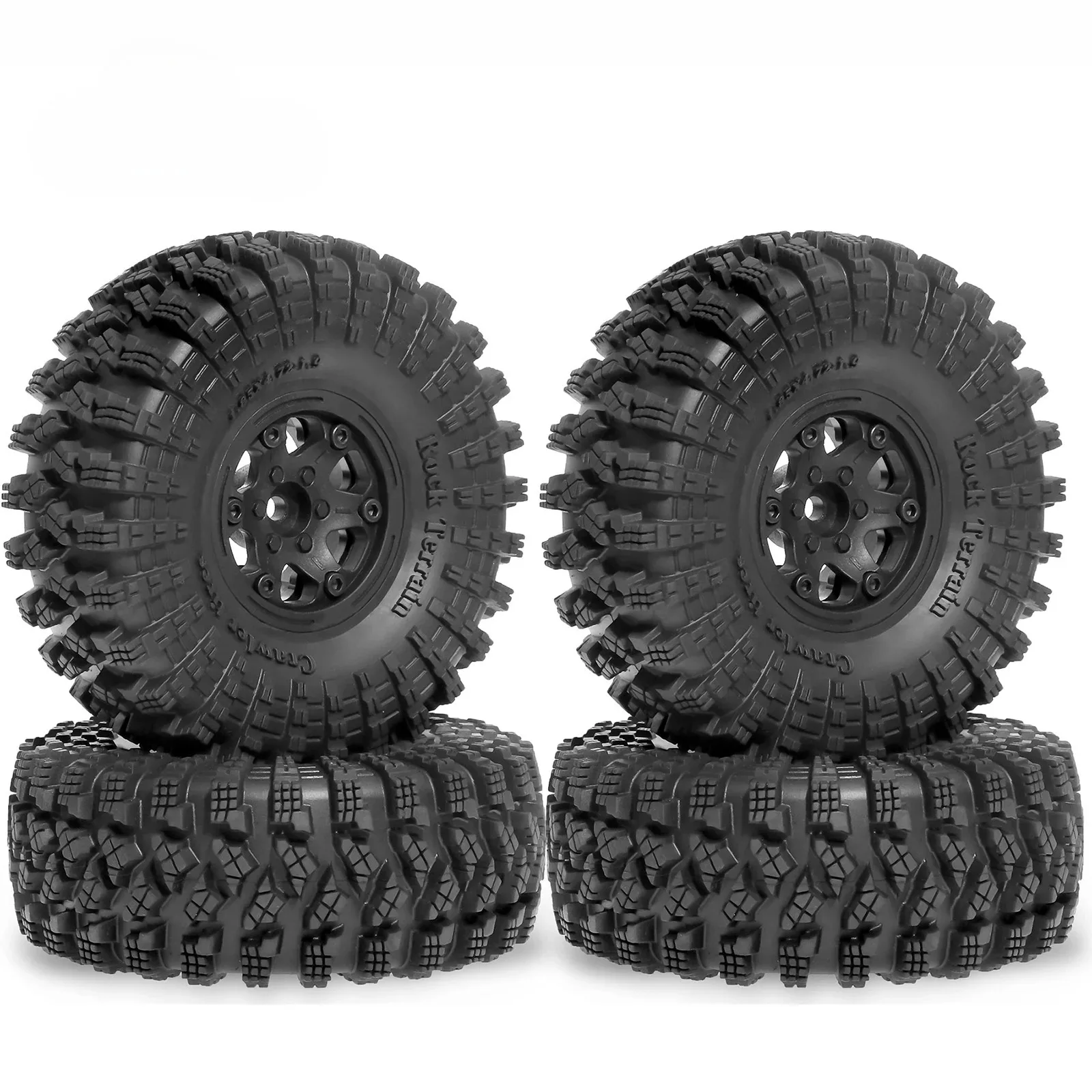 

4 шт. резиновые шины Mud Grappler 1.9 дюйма (120*48 мм) для радиоуправляемых краулеров 1:10, совместимые с TRX4, TRX-6, Axial SCX10, 90046