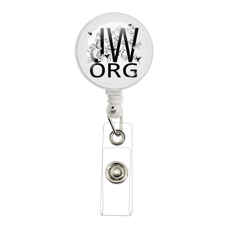 Best Life Ever JW.ORG Jehovah\'s Witnesses Black/White Retractable Badge Reel Work Card Clip ID Name Card Display Tag Staff Card