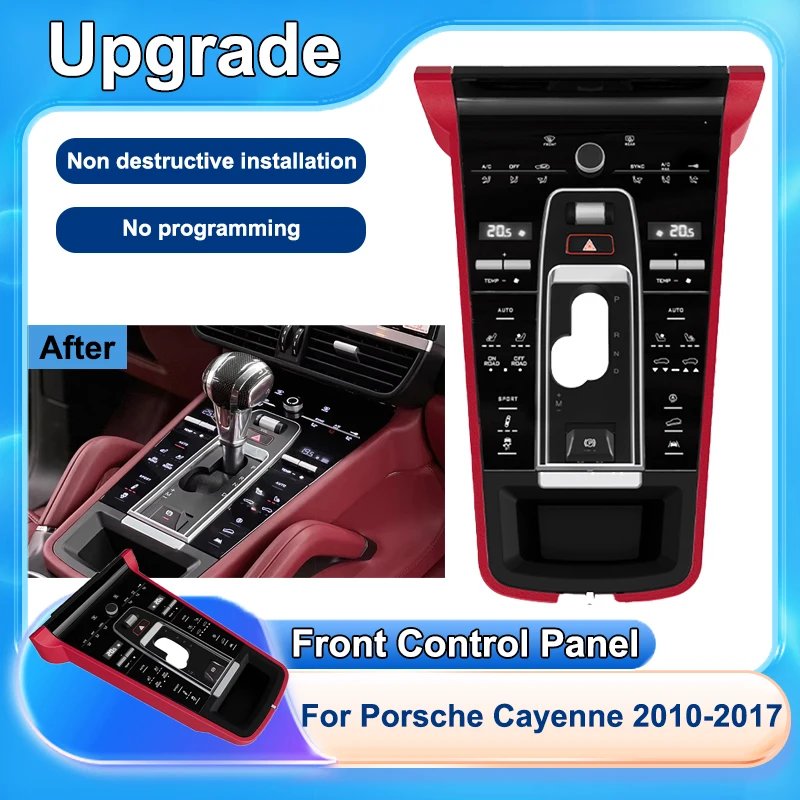 For Porsche Cayenne 2010-2017 LCD Touch Panel Car Center Console Gear Shift Panel Interior Decorative Accessories