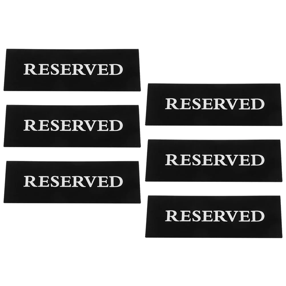 

Reserved Seating Signs Wedding Party Signs Triangle Hotel Restaurant Reservation Table Placement Reminder Board