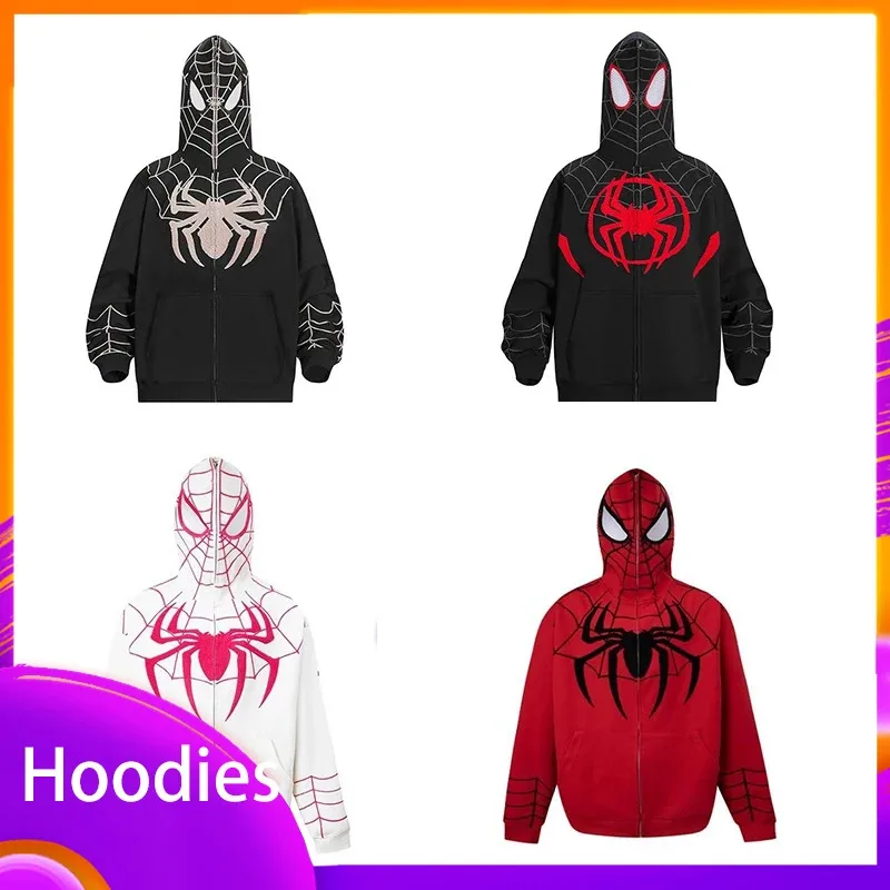 Uma casa de urso anime aranha traje de halloween hoodies rua hip-hop camisola casual moda exterior solto comp1p2t 2025 novo