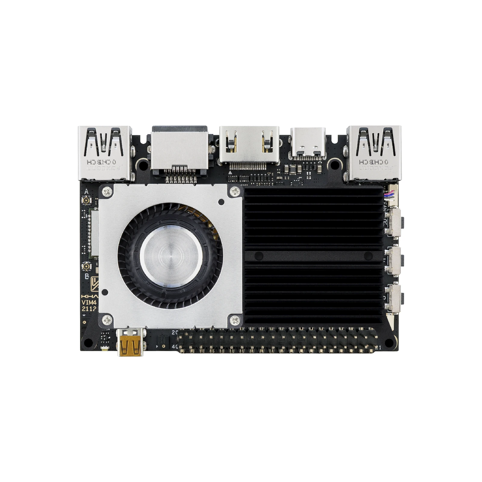 Khadas VIM4 SBC: Amlogic A311D2 Single Board Computer mit die Mali G52 MP8(8EE) GPU | 8GB + 32GB