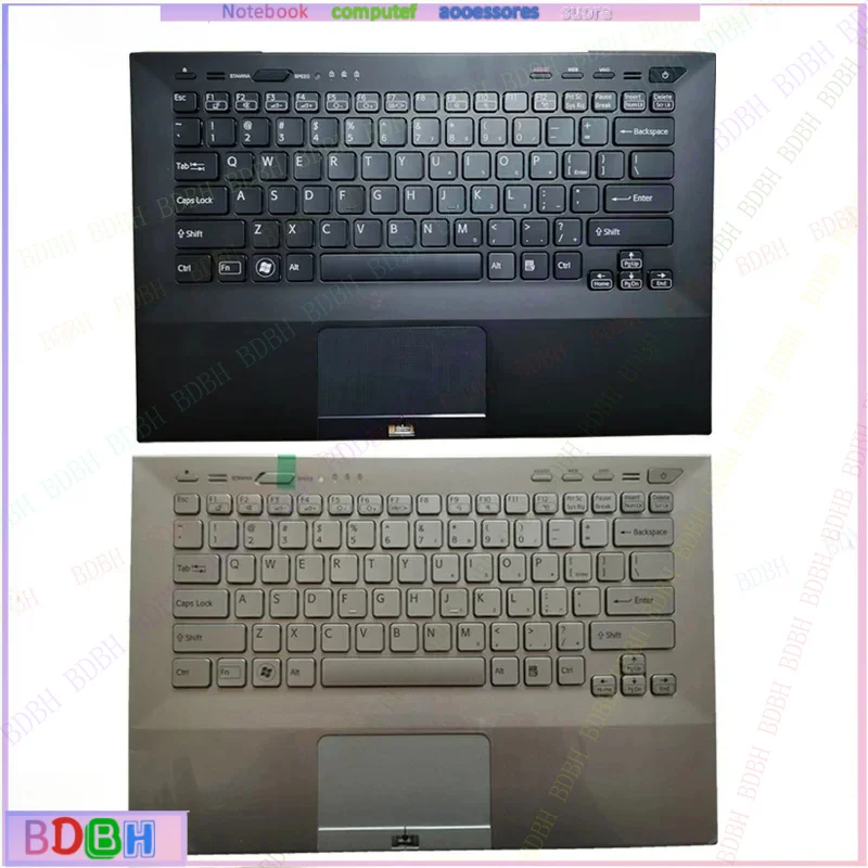 НОВИНКА для SONY VAIO VPC SA SB SC VPCSA VPCSB VPCSC PCG-41216L, верхняя крышка с клавиатурой для ноутбука, подсветкой и упором для рук (US-версия)