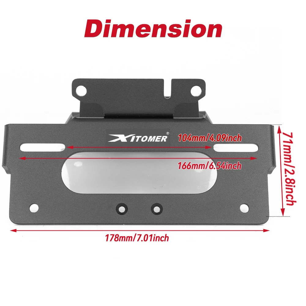 لسيارات BMW R1300GS الثلاثي الأسود الكأس R1300 GS R 1300GS الذيل الخلفي مرتب رقم لوحة ترخيص حامل دراجة نارية الحاجز مزيل #2