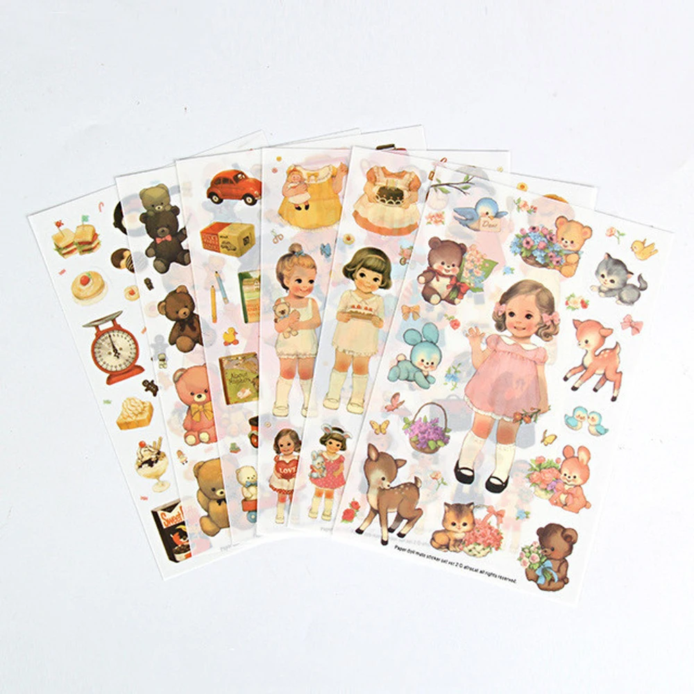 Supplies DIY Diary Label Sticker Album Stick Scrapbooking Diary Sticker Decorative Stickers Cute Stickers Cartoon Sticker