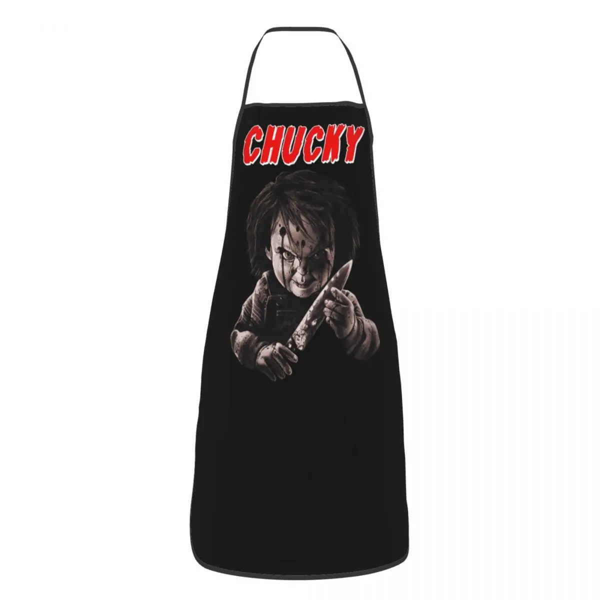 Funny Chucky Horror Movie Bib Aprons Men Women Unisex Kitchen Chef Child's Play Tablier Cuisine for Cooking Baking Gardening