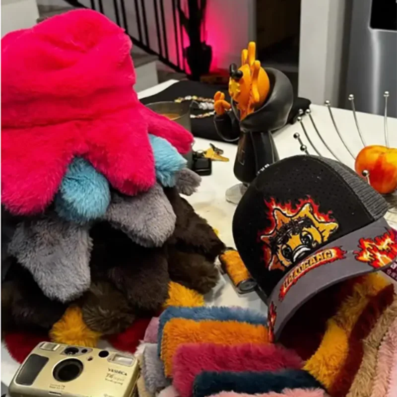 Glo Gang Autumn Winter European American Cap Retro Warm Fashion Octopus Casual Hat