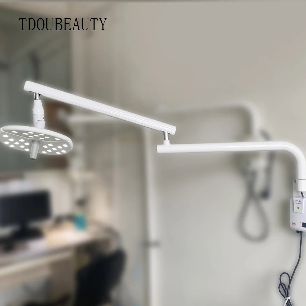 KD-2018B-1 Wall-Mounted Type 50W 27 Holes LED Shadowless Light Cold Operation Lamp Adjustable Brightness Lamp For Dental Clinics