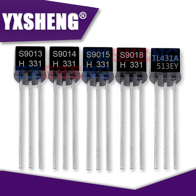 50PCS TL431 TL 431 78L05 TO-92 Triode Transistor S9013 S9014 S9015 S9018 TO92 Chipset