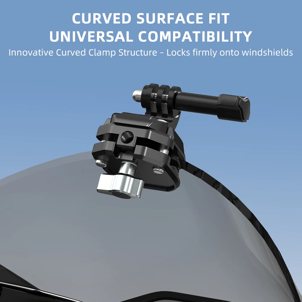 Flymile دراجة نارية الزجاج الأمامي كليب منصب الكاميرا ل DJI OSMO نانو اكسسوارات كاميرا المشبك POV قوس الإفراج السريع