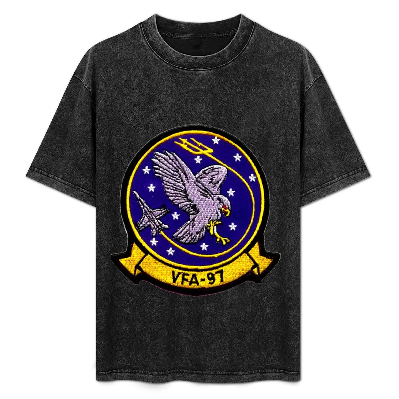 

VFA-97 Warhawks Patch T-Shirt for a boy basketball graphic tees new edition cheap stuff mens workout shirts