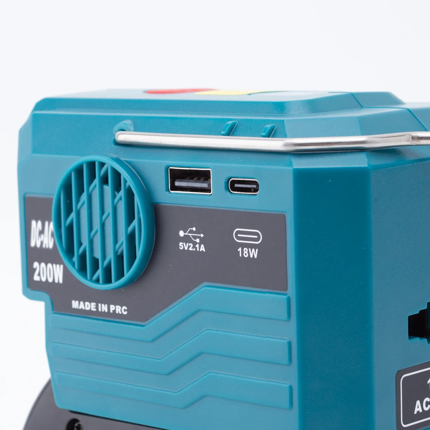 200W For Bosch 18V Li-ion Battery Portable Inverter Sine Wave Power Adapter USB TYPE-C AC 110-230V Charger Socket（NO Battery )