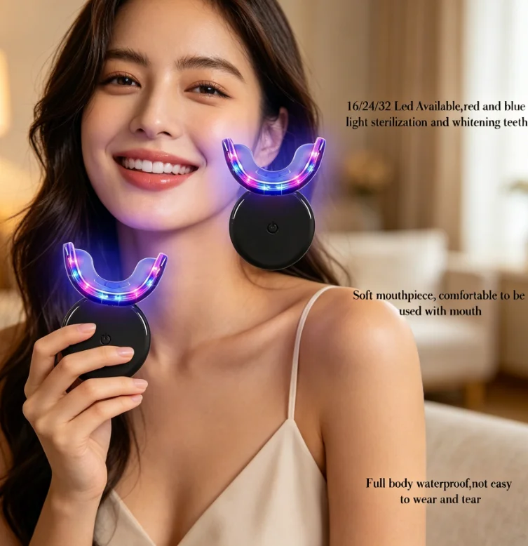 

Professional Oral Light: Dual Wavelength for Stain Removal & Gum Health, Portable & Effective