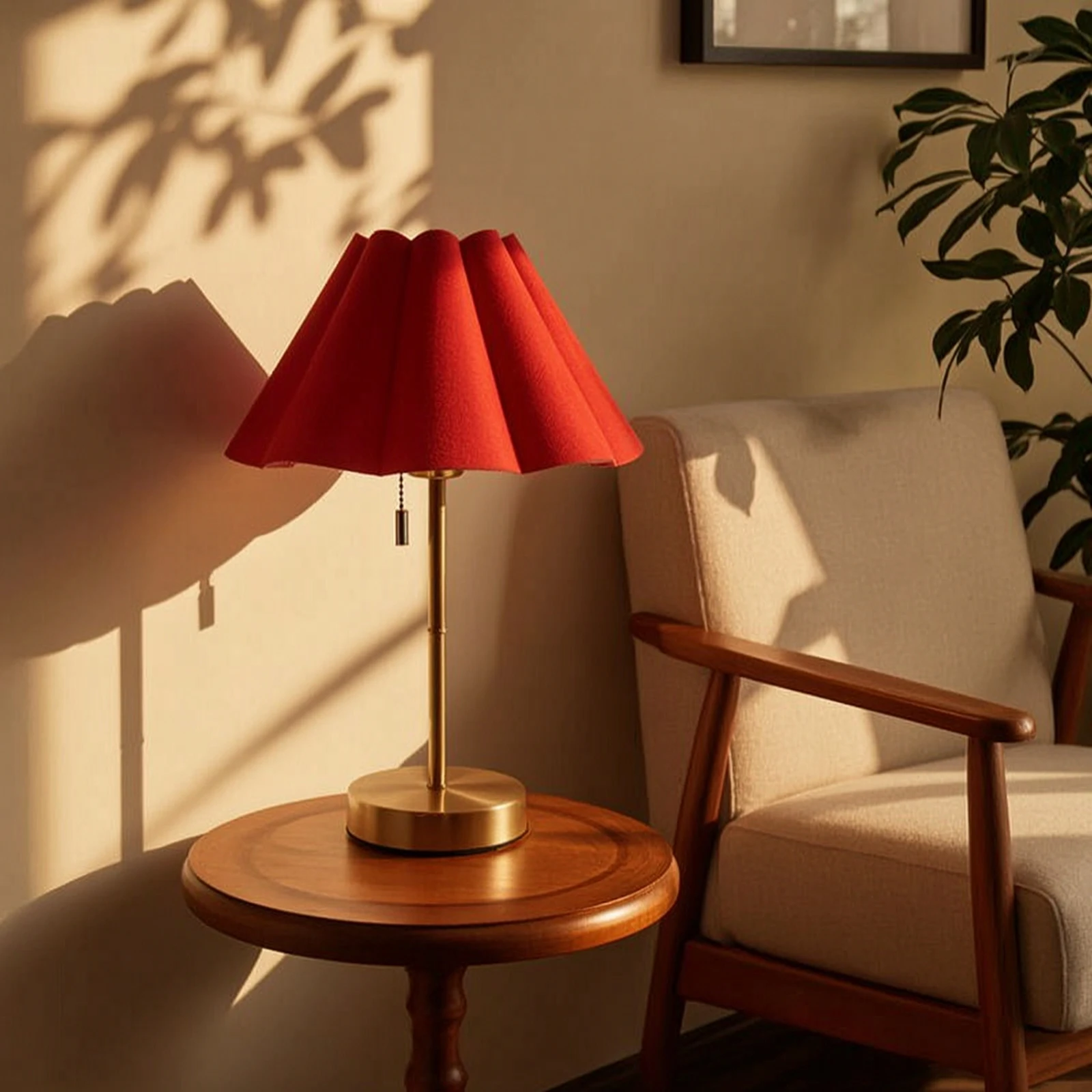 Table Lamp with Pleated Shade Compact Rechargeable Table Lamp Soft Glare-Glare-Reducing for Readers, Nightstand, Bedroom