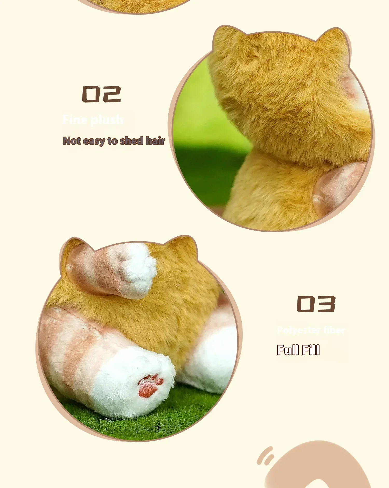 Niedliche Waschbär-Mini-Plüschpuppen zum Anziehen, Hai-Katzen-Plüschtiere, Schlüsselanhänger, Paar-Hängeornamente, Puppen – Detail 12