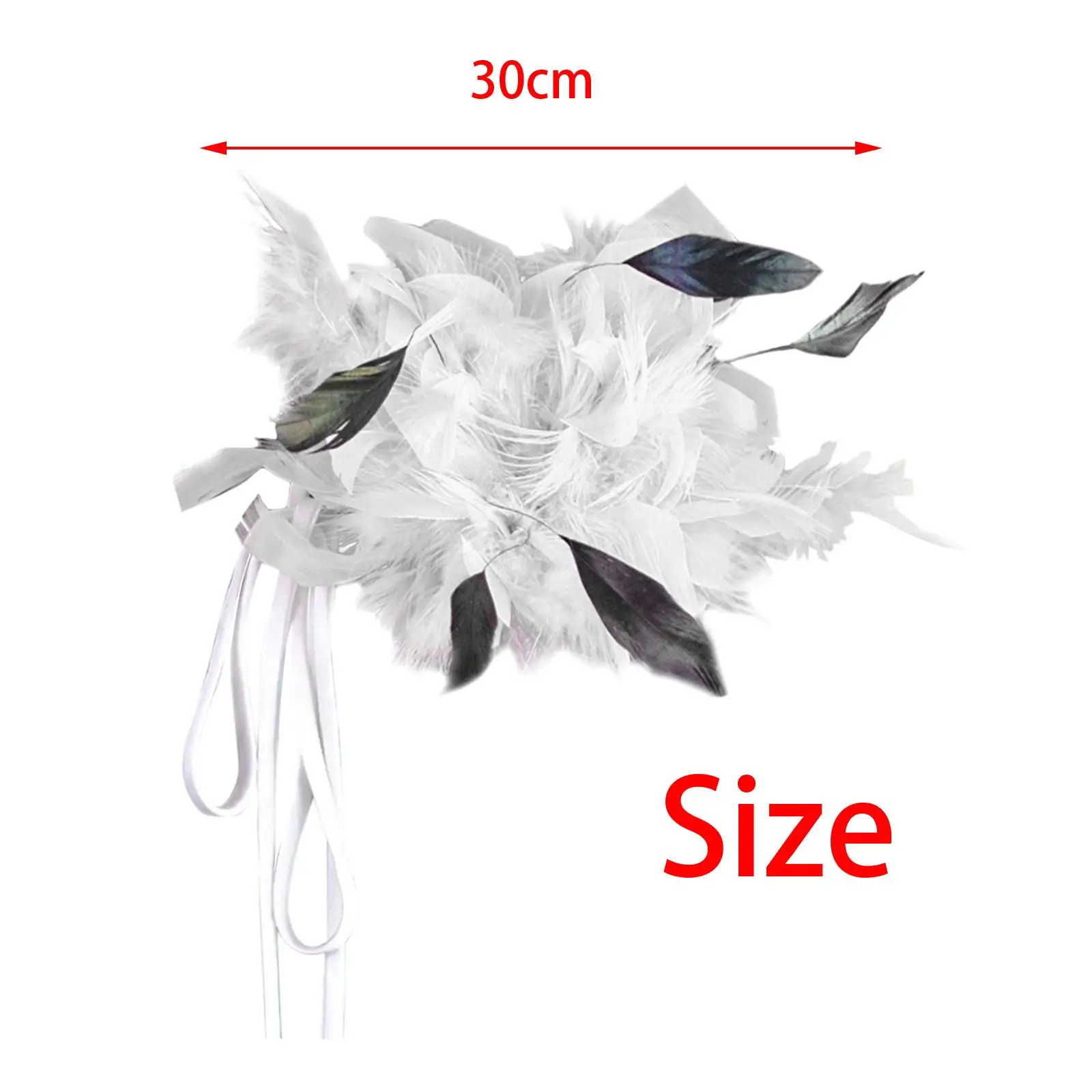 Vintage Feather Brooch Headwear Brooch Headpiece girls for Wedding