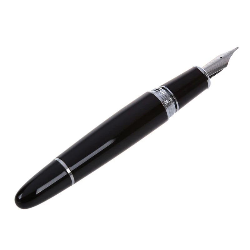 Preto e prata M Nib Fountain Pen, presentes grossos, decorações, EUA, 159, 2 pcs