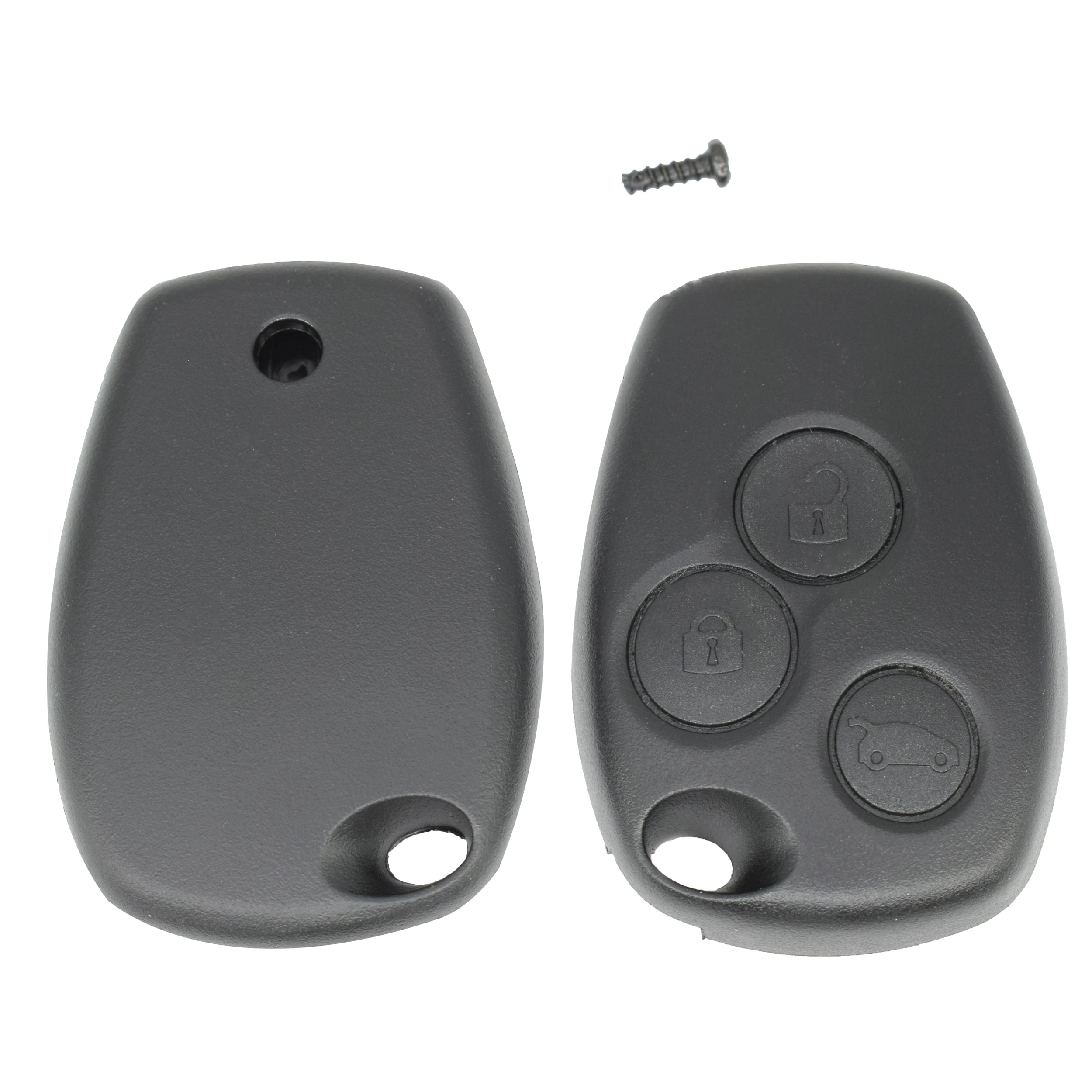 Funda para mando a distancia de coche con interruptor de 3 botones, carcasa de repuesto para Renault Master Trafic Modus Kangoo Clio3 Vivaro +