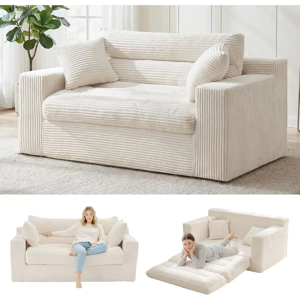 Convertible Soa Bed, Pull Out BonelCouch Loveseat loor Soa Bed with Pillows, 2-Seater olding Soa Loveseat BonelCouch or Living R