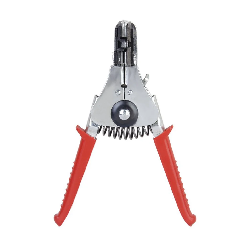 

Red Plastic Handle Stainless Steel Cable Stripper Rugged Comfortable Grip Cable Stripping Pliers Wire Stripping Tool