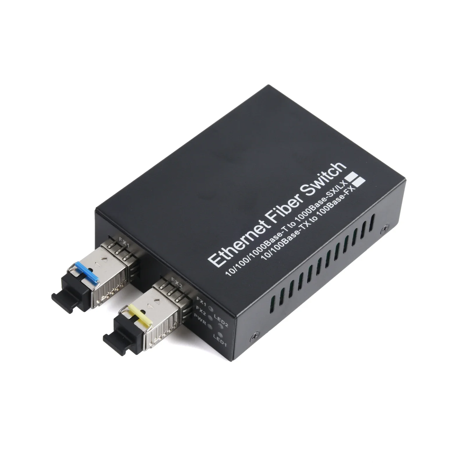 1PCS Gigabit SFP Media Converter 2 SFP to 2 RJ45 Transceiver 10/100/1000M Fiber Optic Switch With 3KM/20KM LC/SC SFP Module