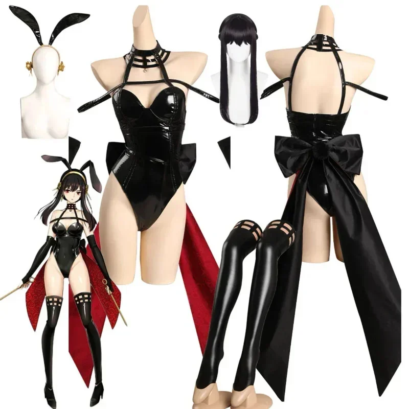 

CosplaySPY cos FAMILY Yor Forger Cosplay Costume Bunny Girl Jumpsuit Outfits Halloween Carnival Suit