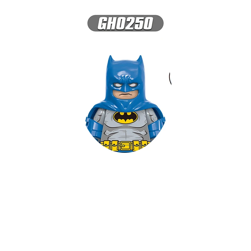 Bloques de construcción de héroe HEROCROSS G0132, figura de acción de Anime, Batman, muñeca Flash, imagen, rompecabezas para niños, ensamblaje, juguete para niños