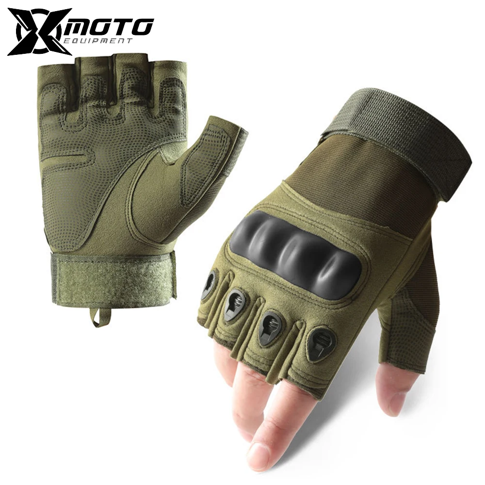 

New Spring And Summer Camouflage Gloves Outdoor Half Finger Protective Tactical Gloves Special Forces Riding Gloves