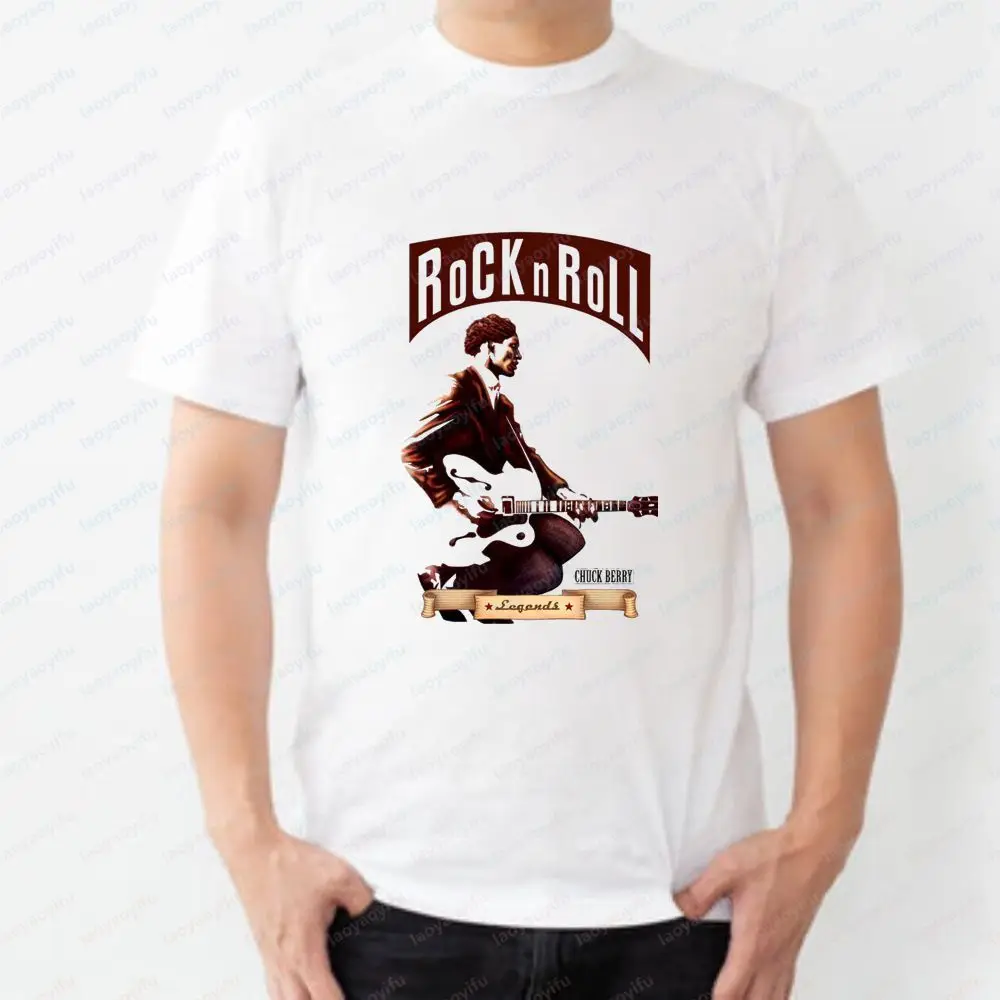 Chuck Berry - Retro Clone Style Summer Casual Trendy Multi-Purpose Short-Sleeved Men's and Women's Round-neck T-Shirt